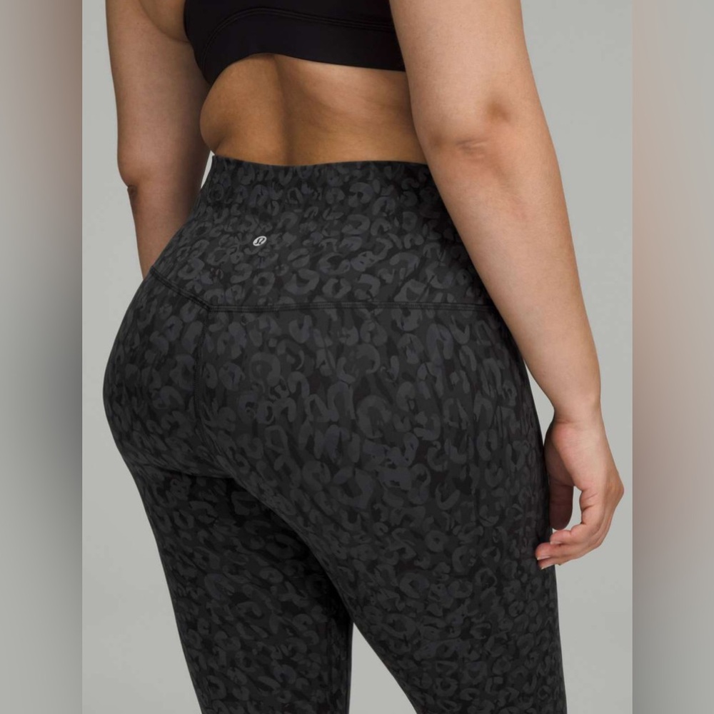 NWOT Lululemon Align High-Rise Pant 25" Intertwined Camo Deep Coal Multi - Picture 4 of 8